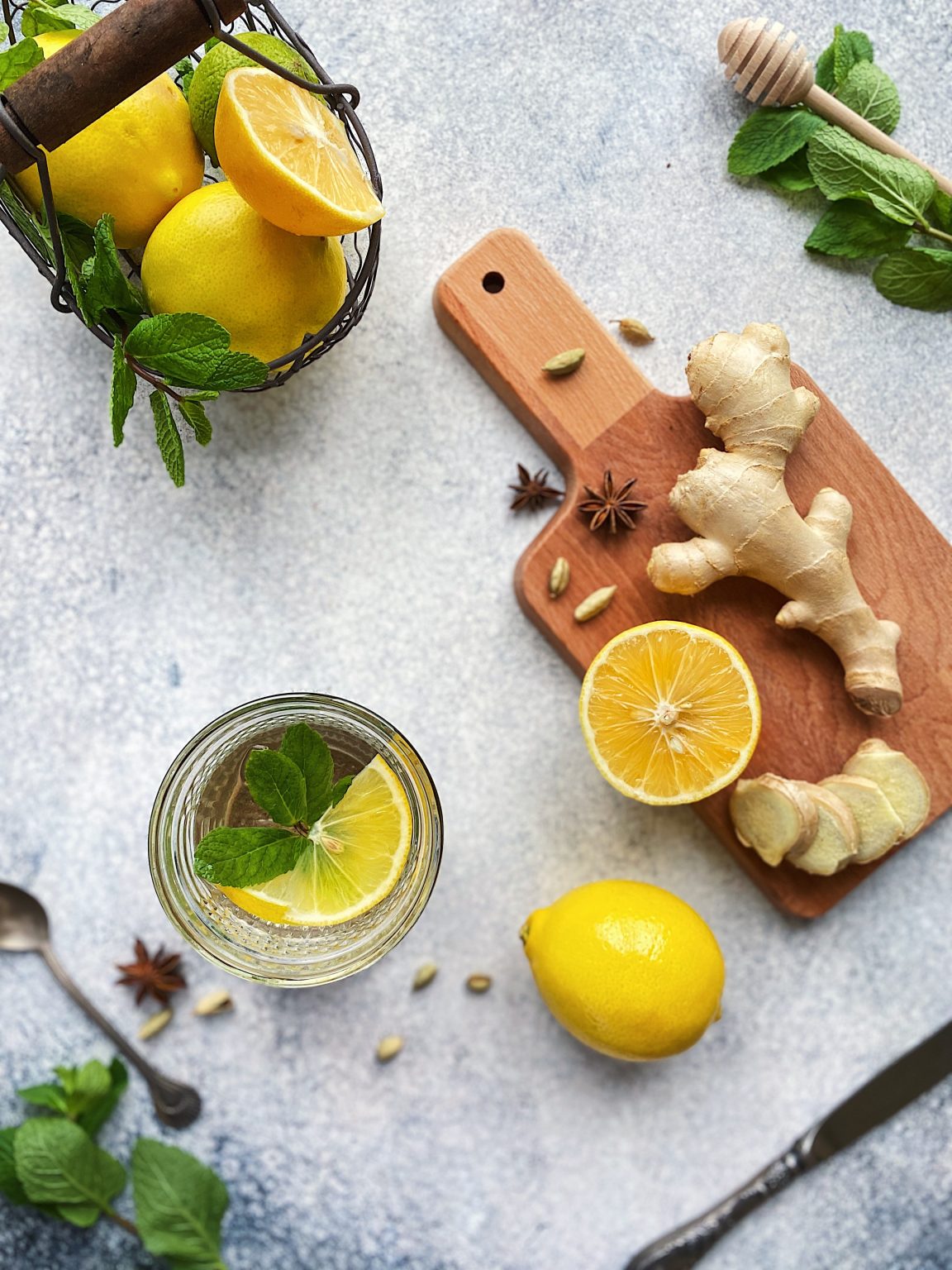 Refreshing Ginseng Mint Tea