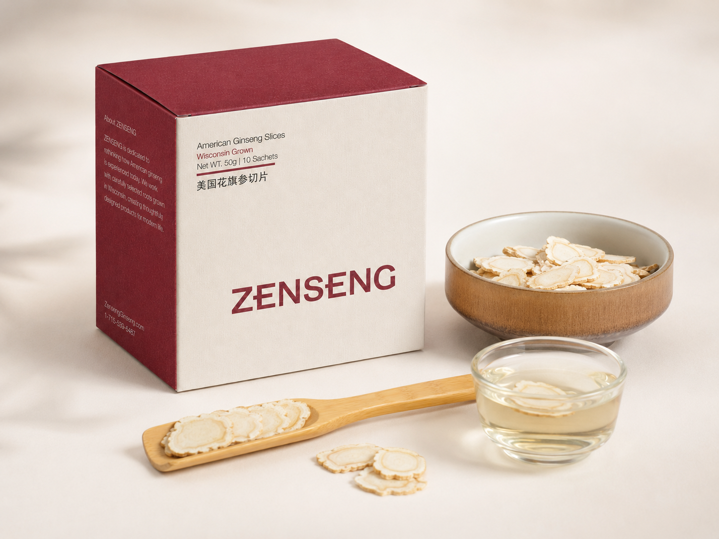 American Ginseng Slice - 10 counts