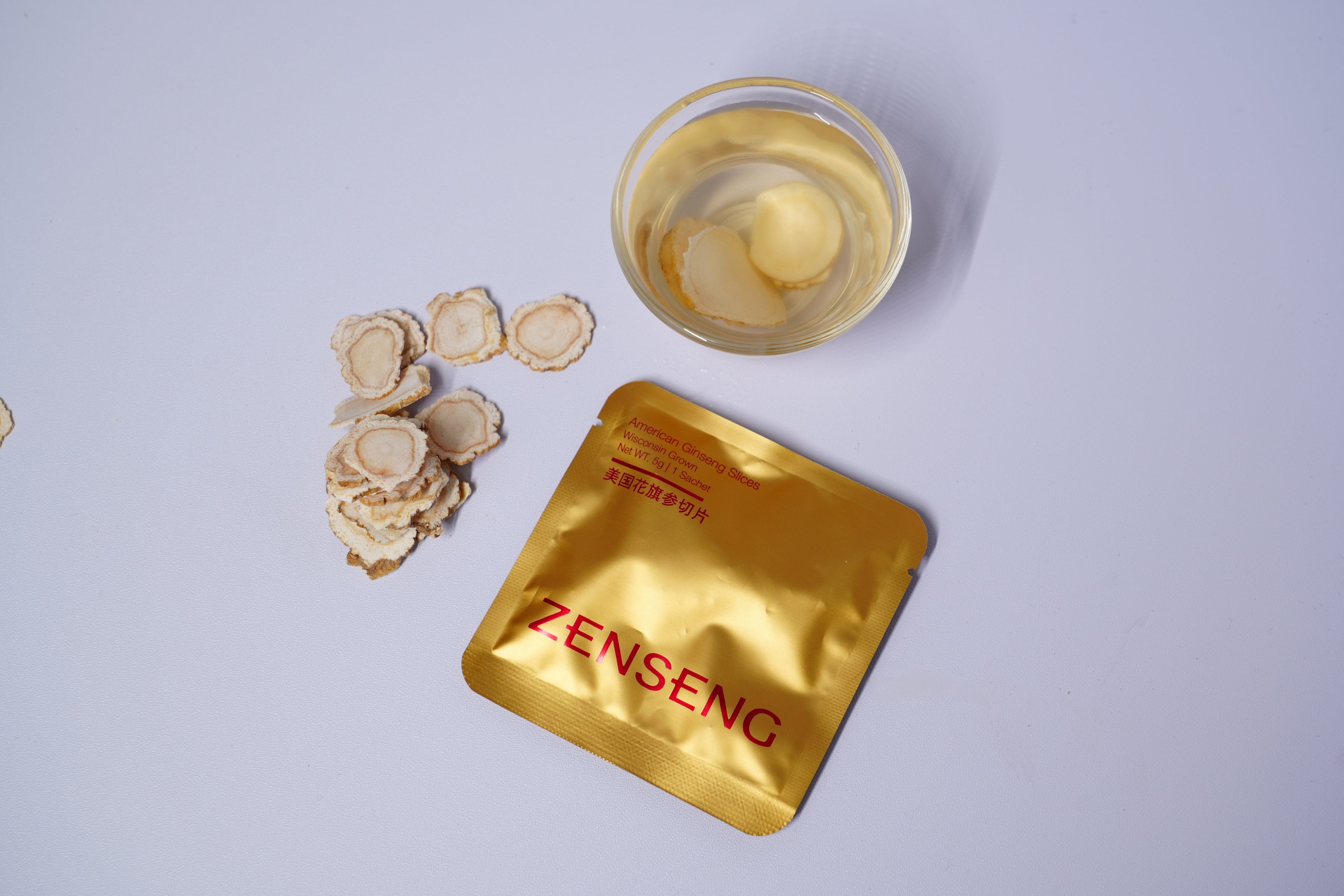 ZENSENG 5-Year American Ginseng Slices — Portable Pack