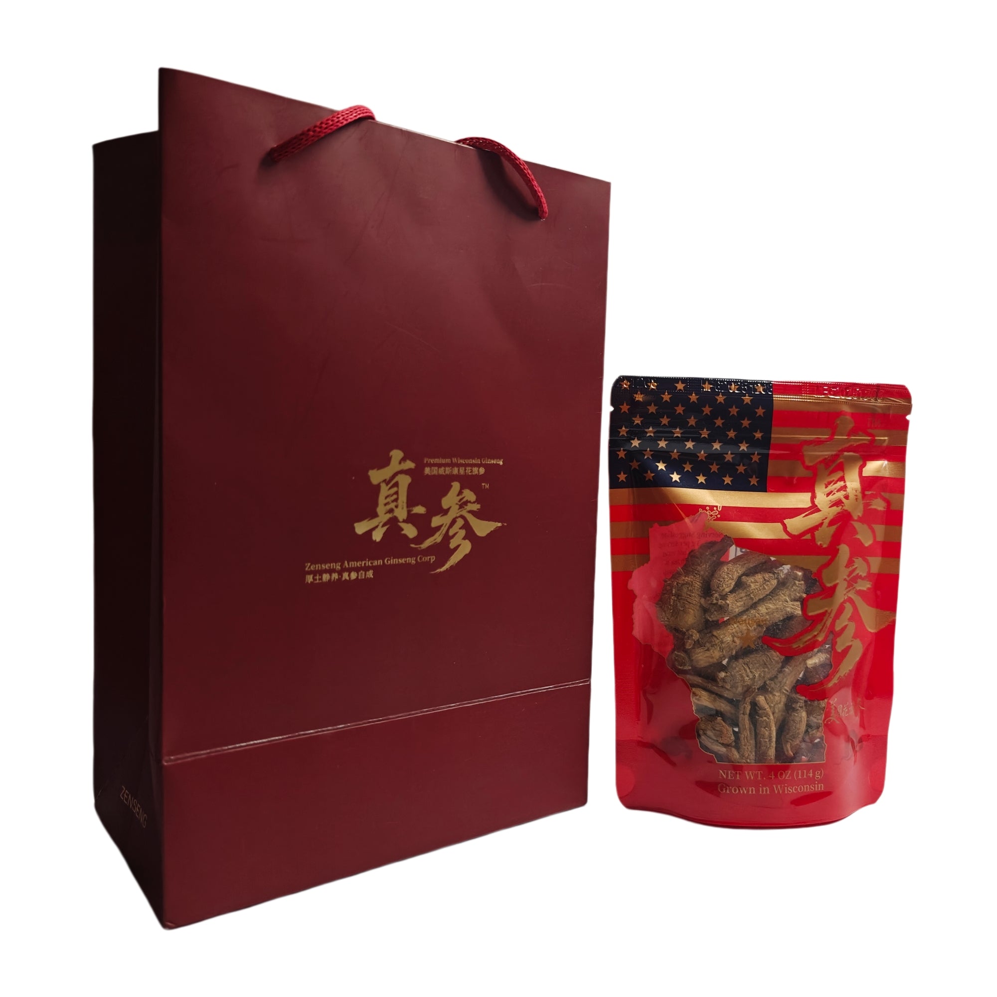 ZENSENG 3-Year American Ginseng Whole Roots — 4 oz