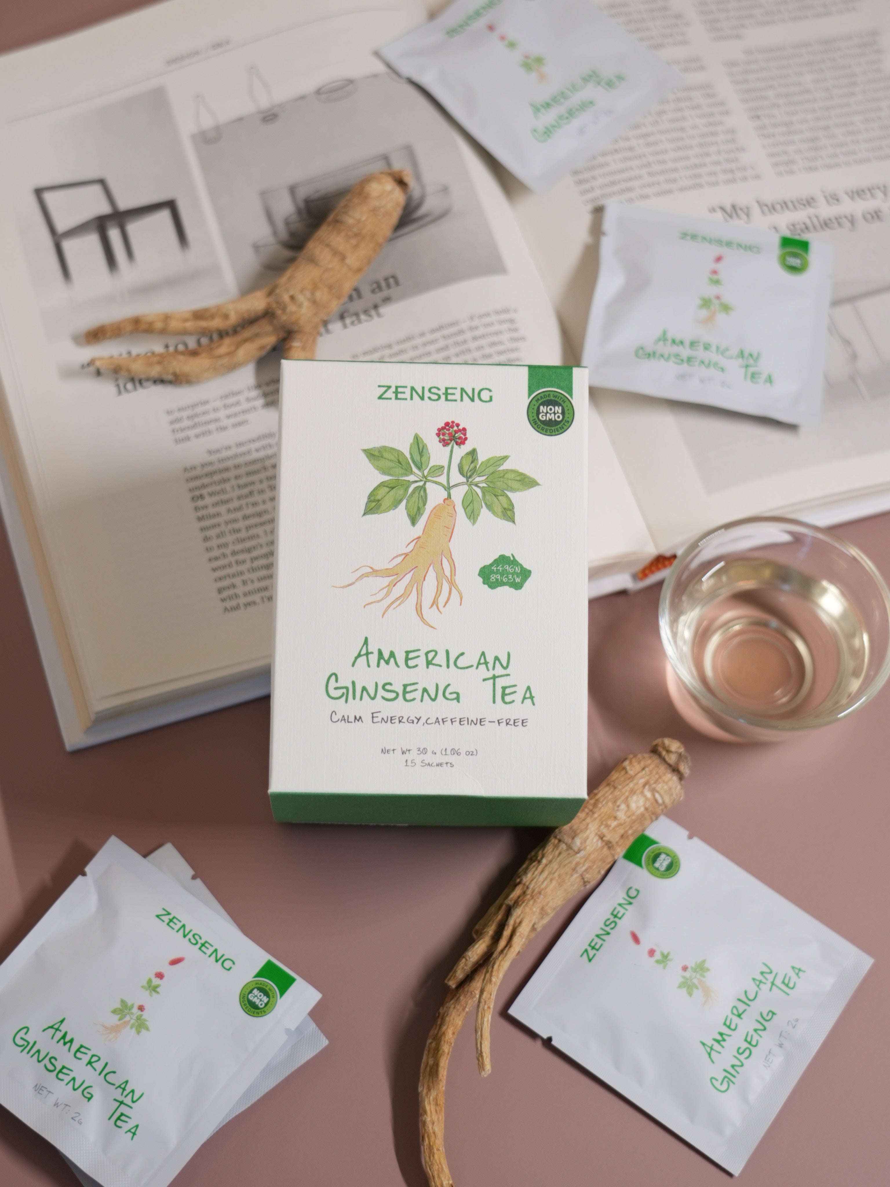 American Ginseng Tea Sachet - 15 count