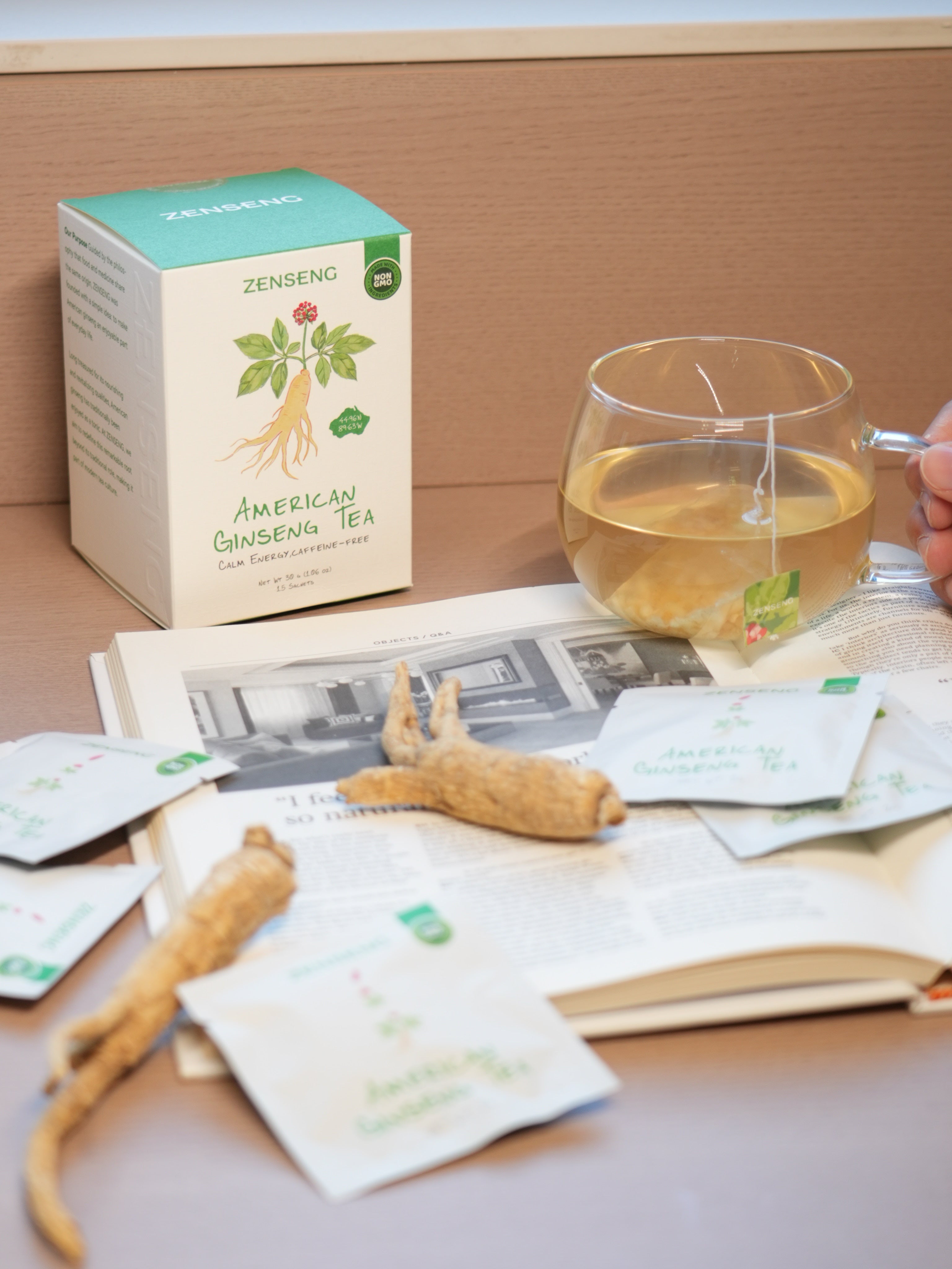 American Ginseng Tea Sachet - 15 count