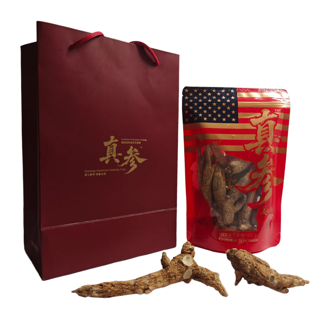 ZENSENG 5-Year American Ginseng Whole Roots — 8 oz